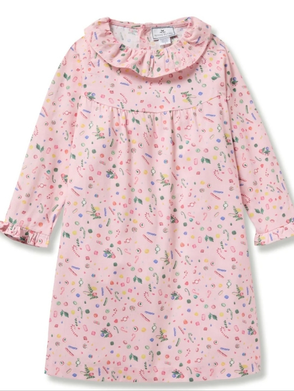 Petite Pink plume Girl's Twill Scarlett Nightgown in Vintage Sweets Sz 6
